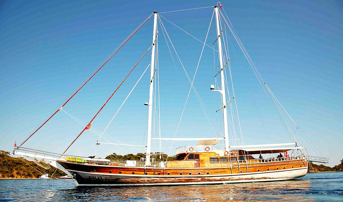 Barco de vela EN CHARTER, de la marca Goleta modelo Gulet Turca y del año 2005, disponible en Netsel Marmaris Marina  Estambul Turquía
